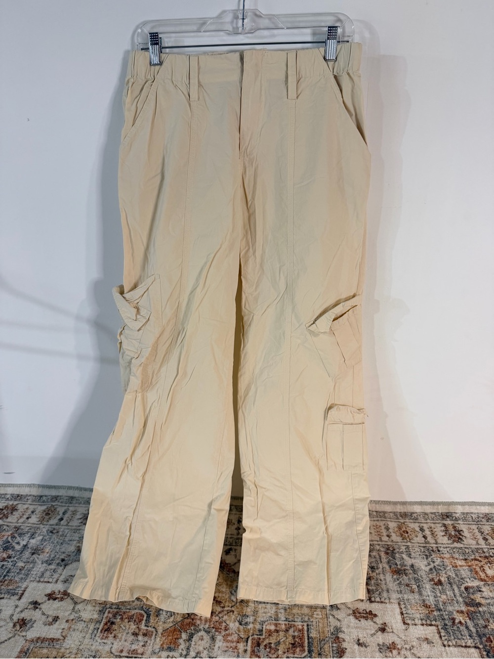 elodie cream‎ cargo pants baggy